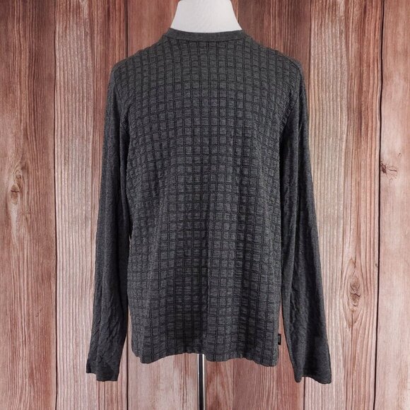 NWT Armani Collezioni Mens Size XXL Gray Crew Neck Pullover Shirt Viscose Blend - Picture 1 of 16